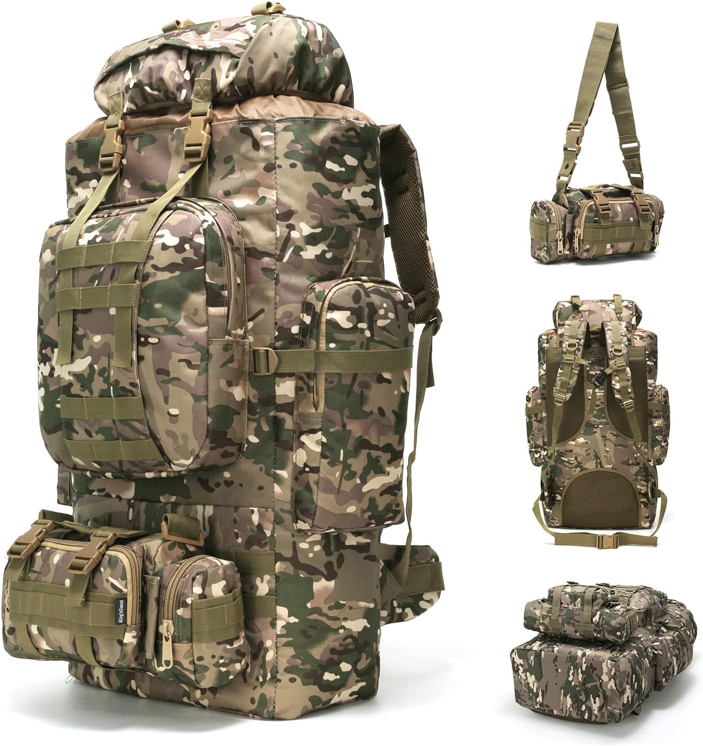 100L Military-Style Hiking Backpack