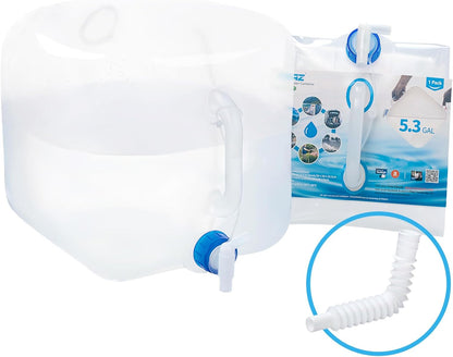5.3-Gallon Collapsible Water Container with Spigot