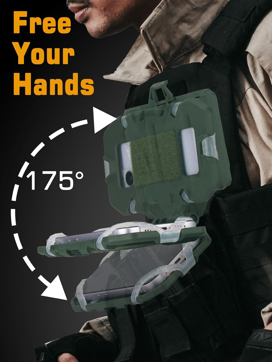 Tactical Phone Chest Mount for Plate Carrier Vest