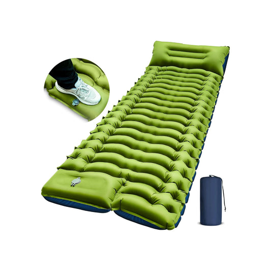 Ultralight Inflatable Sleeping Pad 4-Season Waterproof  Built-in Pum